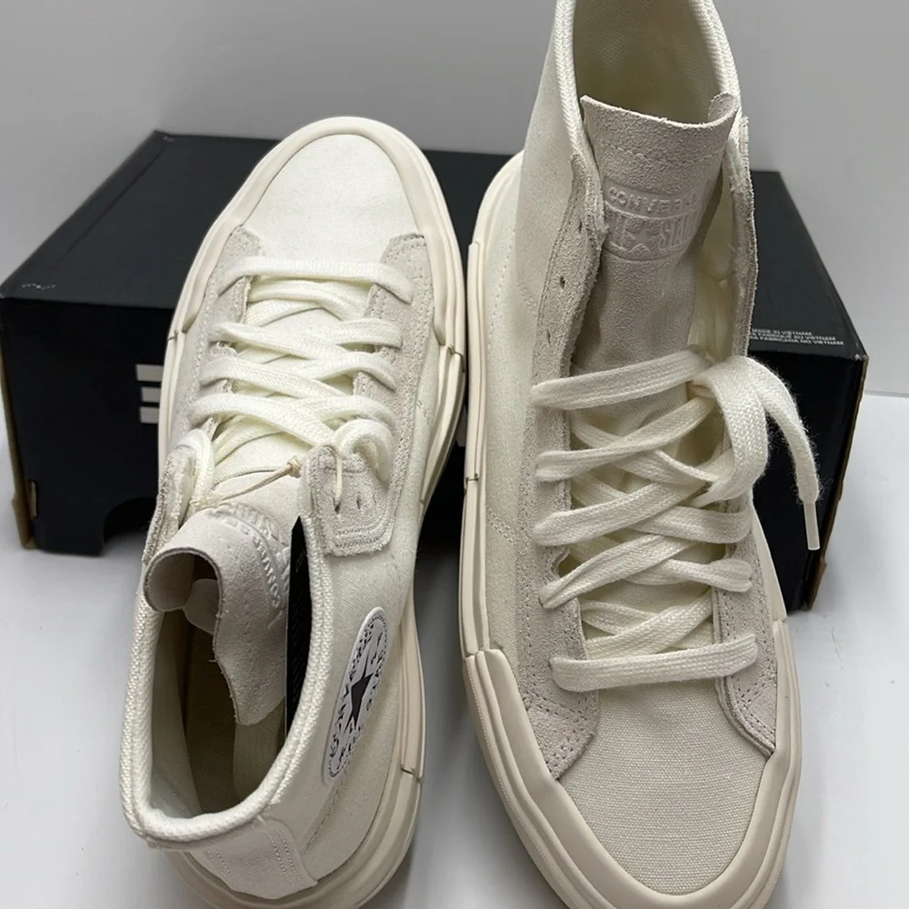 Converse WMNS CTAS CRUISE HI EGRET/EGRET/EGRET A04688C Platforms Sneakers